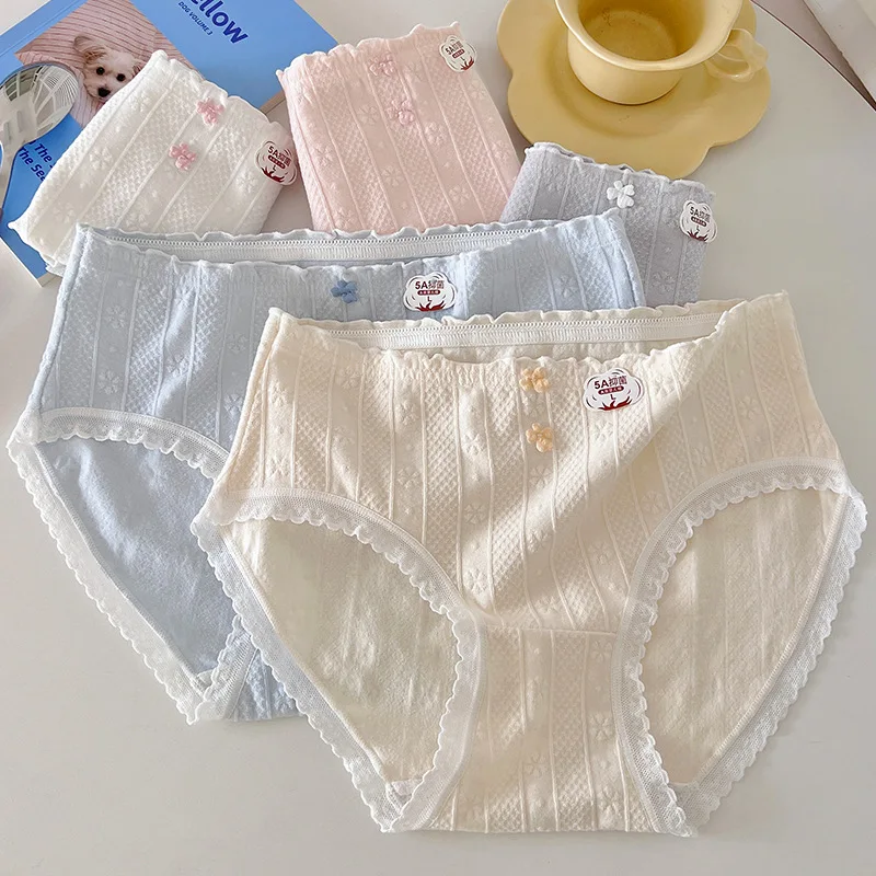 Cute Panties Cotton Student Briefs Breathable Women Underwear 5A Antibacterial Sexy Lingerie Girl Ladies Underpants Intimates
Cute Panties Cotton Student Briefs Breathable Women Underwear 5A Antibacterial Sexy Lingerie Girl Ladies Underpants Intimates