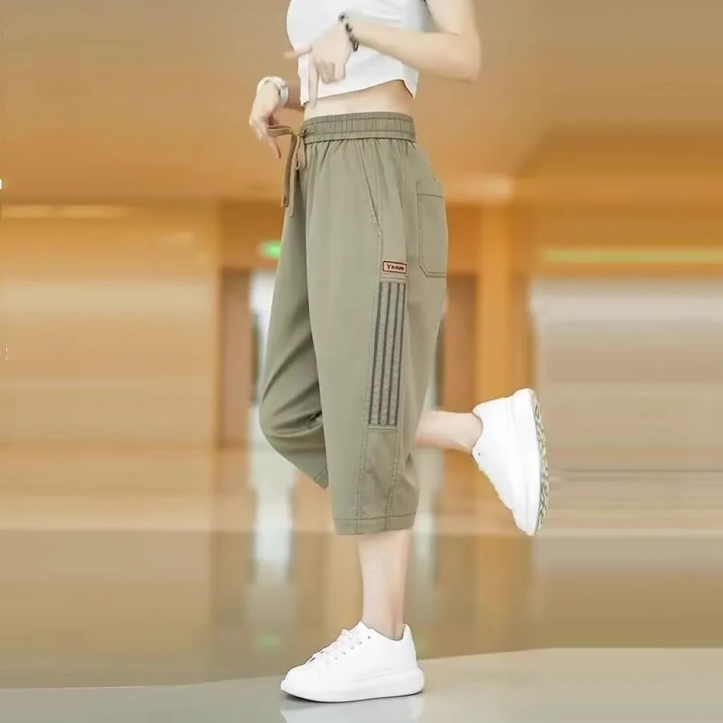 Women's Summer Quick Dry Thin Ice Silk Seven-Foot Pants Casual Loose Straight Leg Large Size Sport Shorts Trendy Brand
Women's Summer Quick Dry Thin Ice Silk Seven-Foot Pants Casual Loose Straight Leg Large Size Sport Shorts Trendy Brand