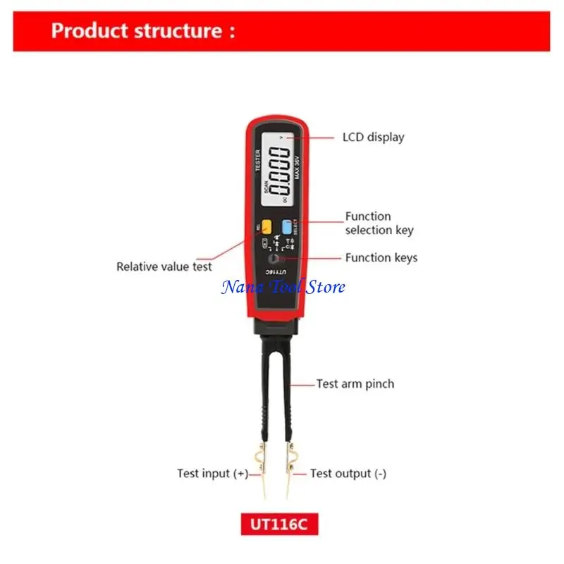31GJ Replaceable Tip Probe Fuses Monitor Capacitor Resistor Instrument Fuses Tester
31GJ Replaceable Tip Probe Fuses Monitor Capacitor Resistor Instrument Fuses Tester