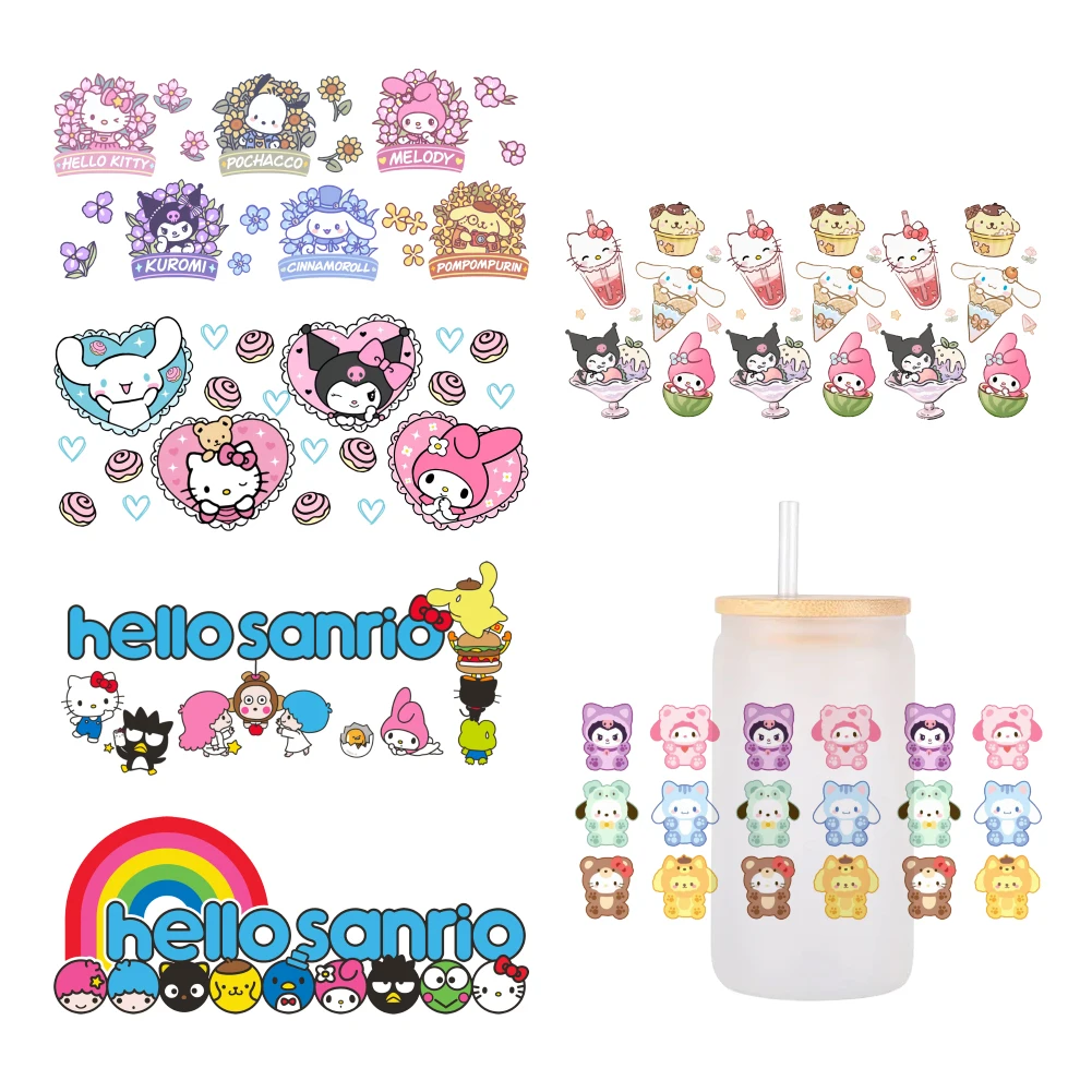 Sanrio cartoon For Libbey 16oz Can Glass 3D Waterproof UV DTF Coffee Can Wrap Libbey Glass Wrap
Sanrio cartoon For Libbey 16oz Can Glass 3D Waterproof UV DTF Coffee Can Wrap Libbey Glass Wrap