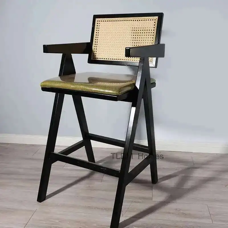Nordic Reception Bar Stool Rattan Minimalist Wooden Island Dining Chairs Retro Kitchen Counter Cadeiras Nordic Furniture XR50BY
Nordic Reception Bar Stool Rattan Minimalist Wooden Island Dining Chairs Retro Kitchen Counter Cadeiras Nordic Furniture XR50BY