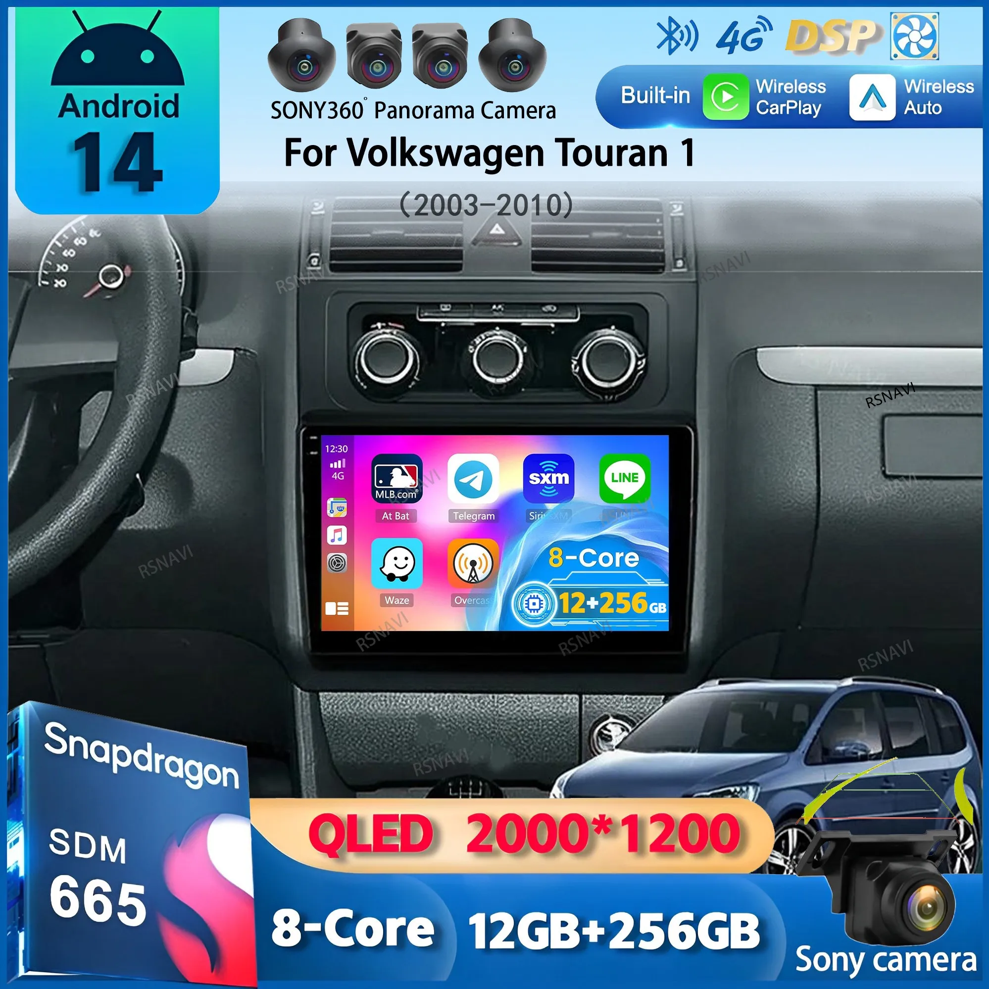 Android 14 Carplay Auto Autoradio For Volkswagen Touran 1 2003-2010 Car Radio Multimedia Video Player Navigation GPS Stereo 2din
Android 14 Carplay Auto Autoradio For Volkswagen Touran 1 2003-2010 Car Radio Multimedia Video Player Navigation GPS Stereo 2din