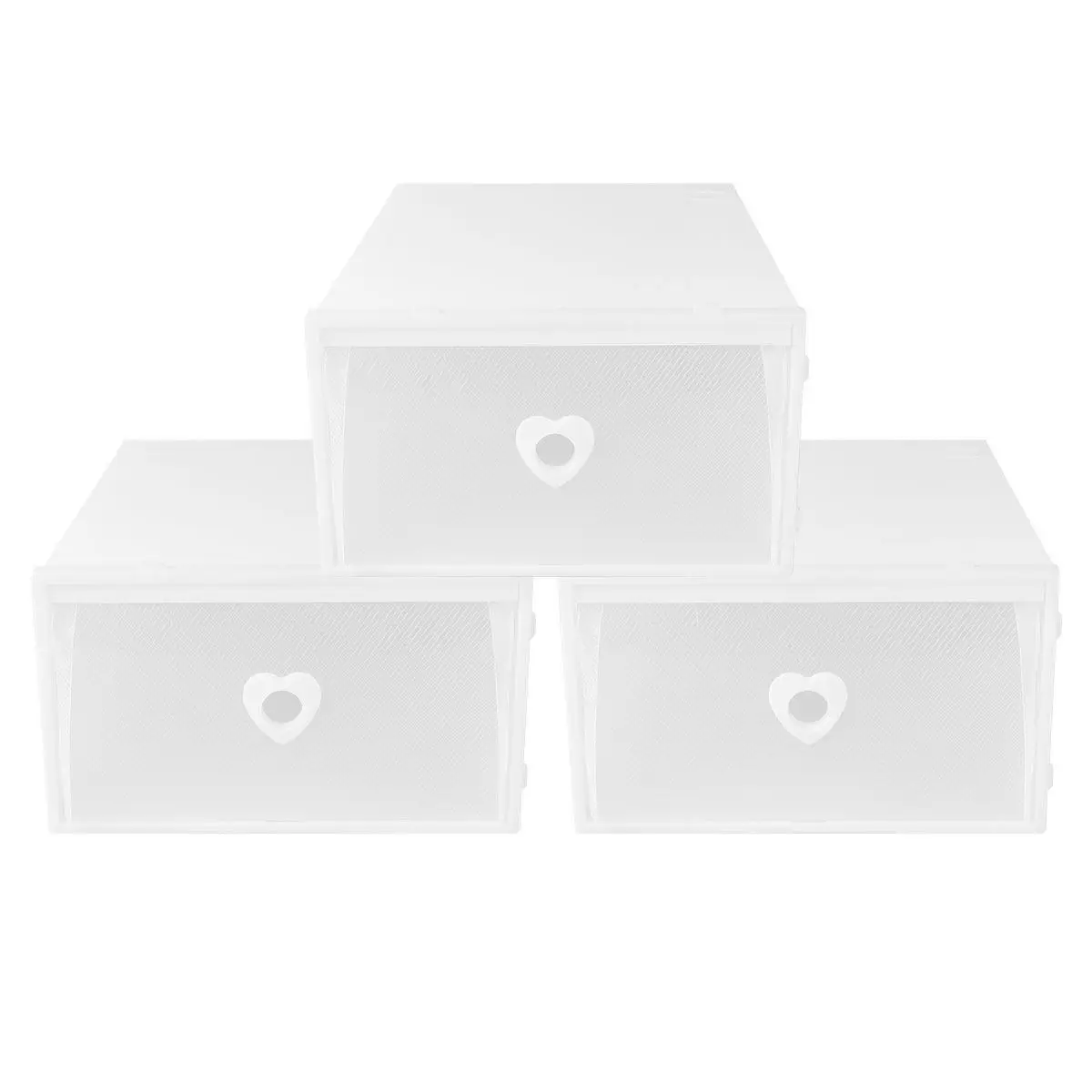 3Pcs Shoes Storage Box Thickened Transparent Plastic Drawer Style Large Capacity Detachable Stackable Sneaker Organizer
3Pcs Shoes Storage Box Thickened Transparent Plastic Drawer Style Large Capacity Detachable Stackable Sneaker Organizer