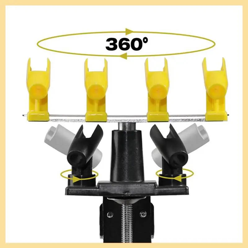 Universal Clamp-On Hold Up 6 Paint Airbrush And 1 Regulator 360Degree Efficient Work
Universal Clamp-On Hold Up 6 Paint Airbrush And 1 Regulator 360Degree Efficient Work