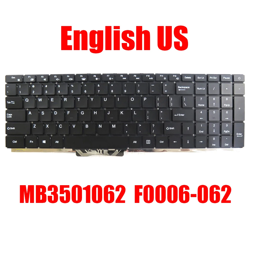 Replacement Laptop Keyboard MB3501062 F0006-062 English US Black Without Backlit New
Replacement Laptop Keyboard MB3501062 F0006-062 English US Black Without Backlit New