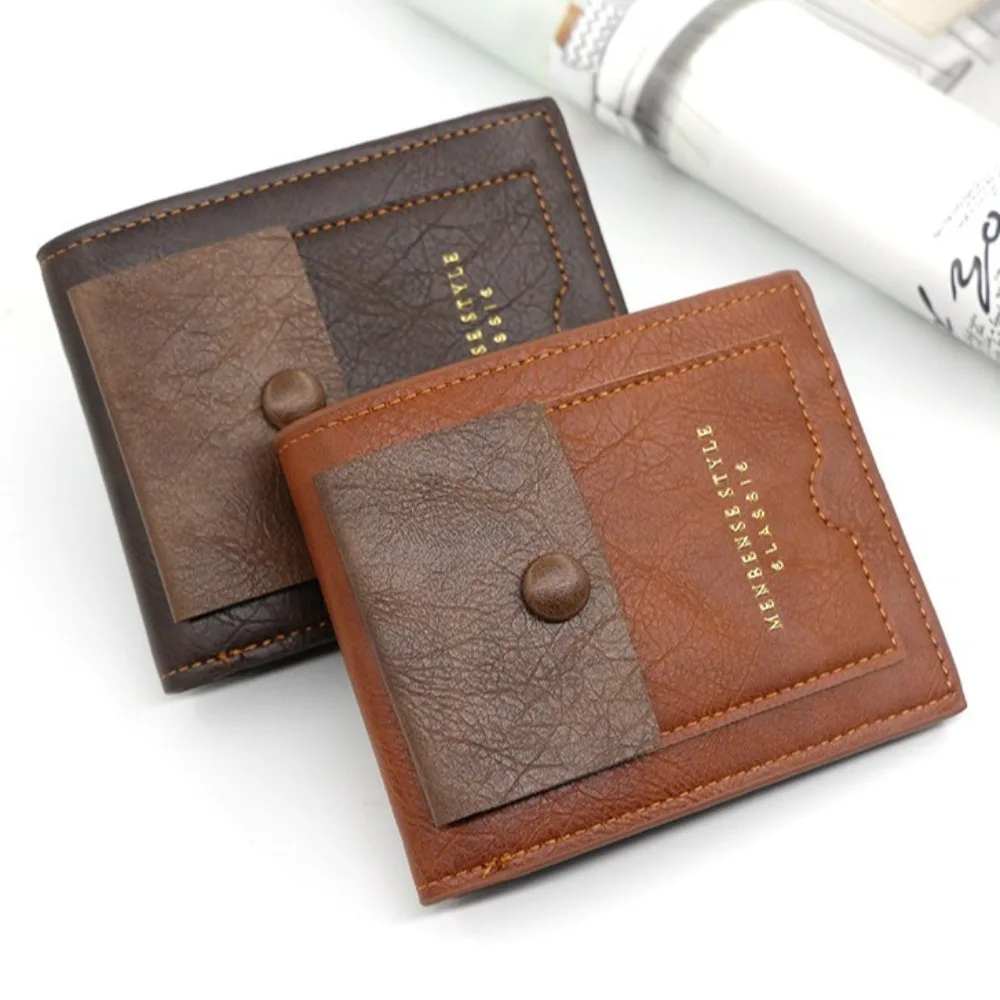 Leisure Vintage Men's Short Wallet Large Capacity Multi-position PU Card Bag Casual Classic Leather Coin Pocket Travel
Leisure Vintage Men's Short Wallet Large Capacity Multi-position PU Card Bag Casual Classic Leather Coin Pocket Travel
