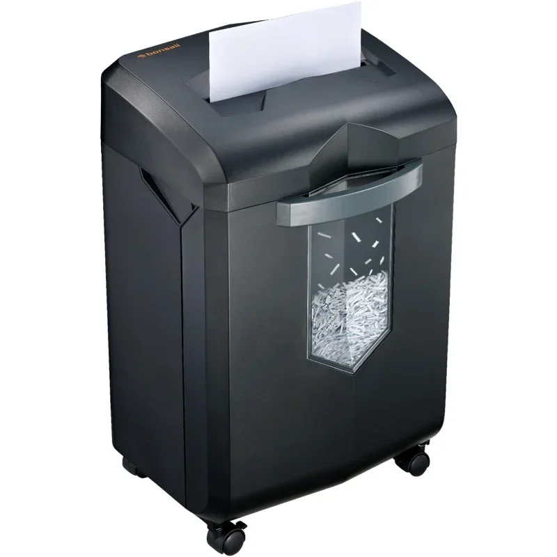 Paper Shredder, 18-Sheet 60-Minutes Shredder for Office Heavy Duty Cross-Cut Shredder with 6 Gallon Pullout Basket & 4 Casters
Paper Shredder, 18-Sheet 60-Minutes Shredder for Office Heavy Duty Cross-Cut Shredder with 6 Gallon Pullout Basket & 4 Casters