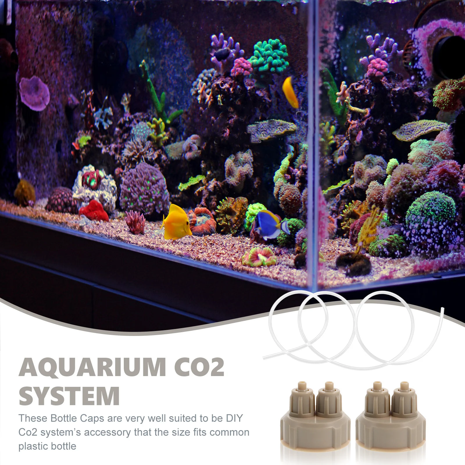 DIY Co2 Generator Bottle Caps for Aquarium Carbon Dioxide Reactor Easy Assembly Efficient Use Aquarium Co2 System
DIY Co2 Generator Bottle Caps for Aquarium Carbon Dioxide Reactor Easy Assembly Efficient Use Aquarium Co2 System