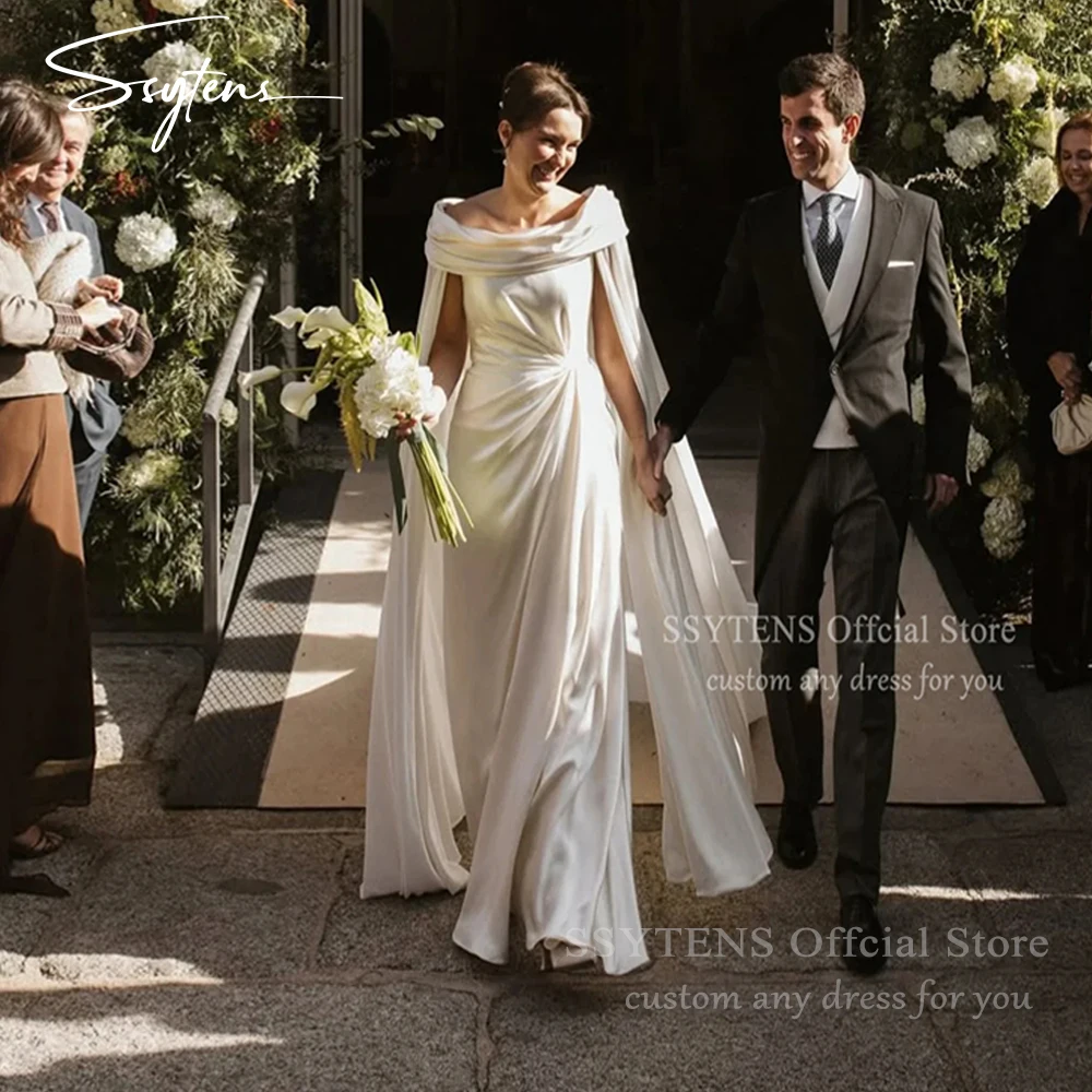 SSYTENS White Off Shoulder Wedding Dresses Cap Shawl Event Elegant Beach Bridal Celebrity Dress 2026 Wedding Gowns Customized
SSYTENS White Off Shoulder Wedding Dresses Cap Shawl Event Elegant Beach Bridal Celebrity Dress 2026 Wedding Gowns Customized