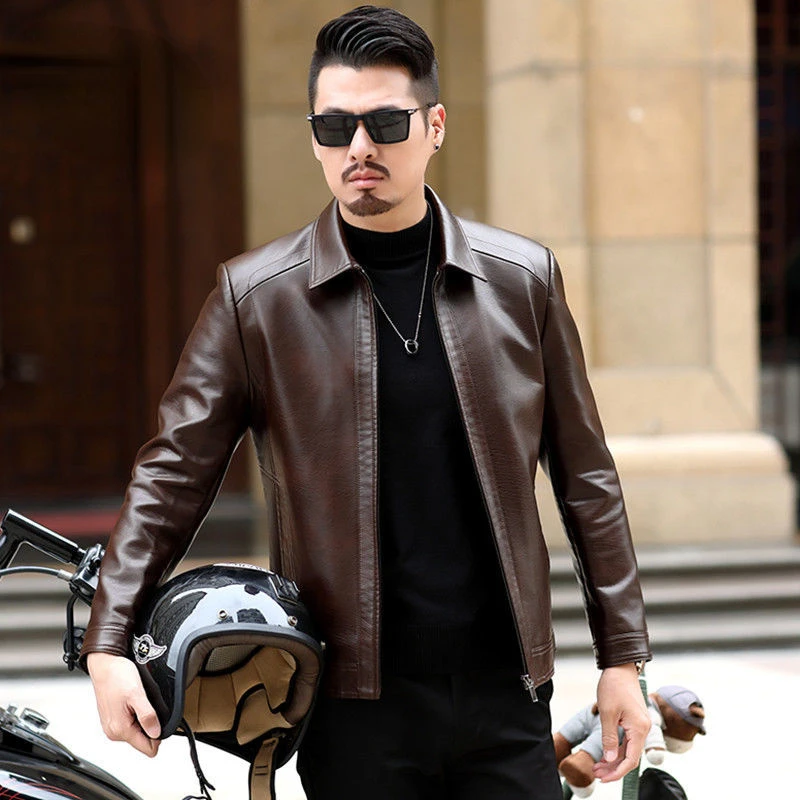 Men's Leather Jacket Man Real Coat Male Clothing Fashion Genuine Motorcycle G114
Men's Leather Jacket Man Real Coat Male Clothing Fashion Genuine Motorcycle G114