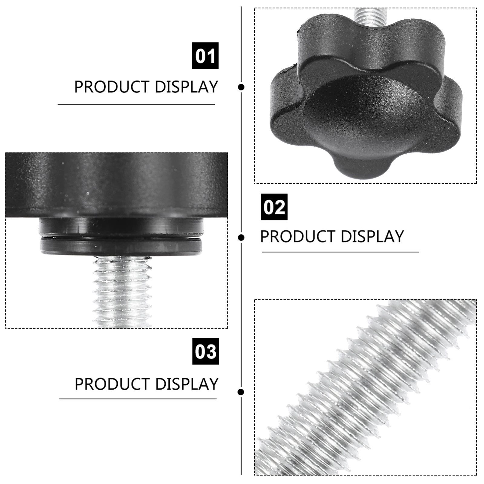 15Pcs Manual Screws Thread Knobs Easy Install Hand Tightening Adjustable Clamping Screws for Woodworking Fixtures Jigs Fences
15Pcs Manual Screws Thread Knobs Easy Install Hand Tightening Adjustable Clamping Screws for Woodworking Fixtures Jigs Fences