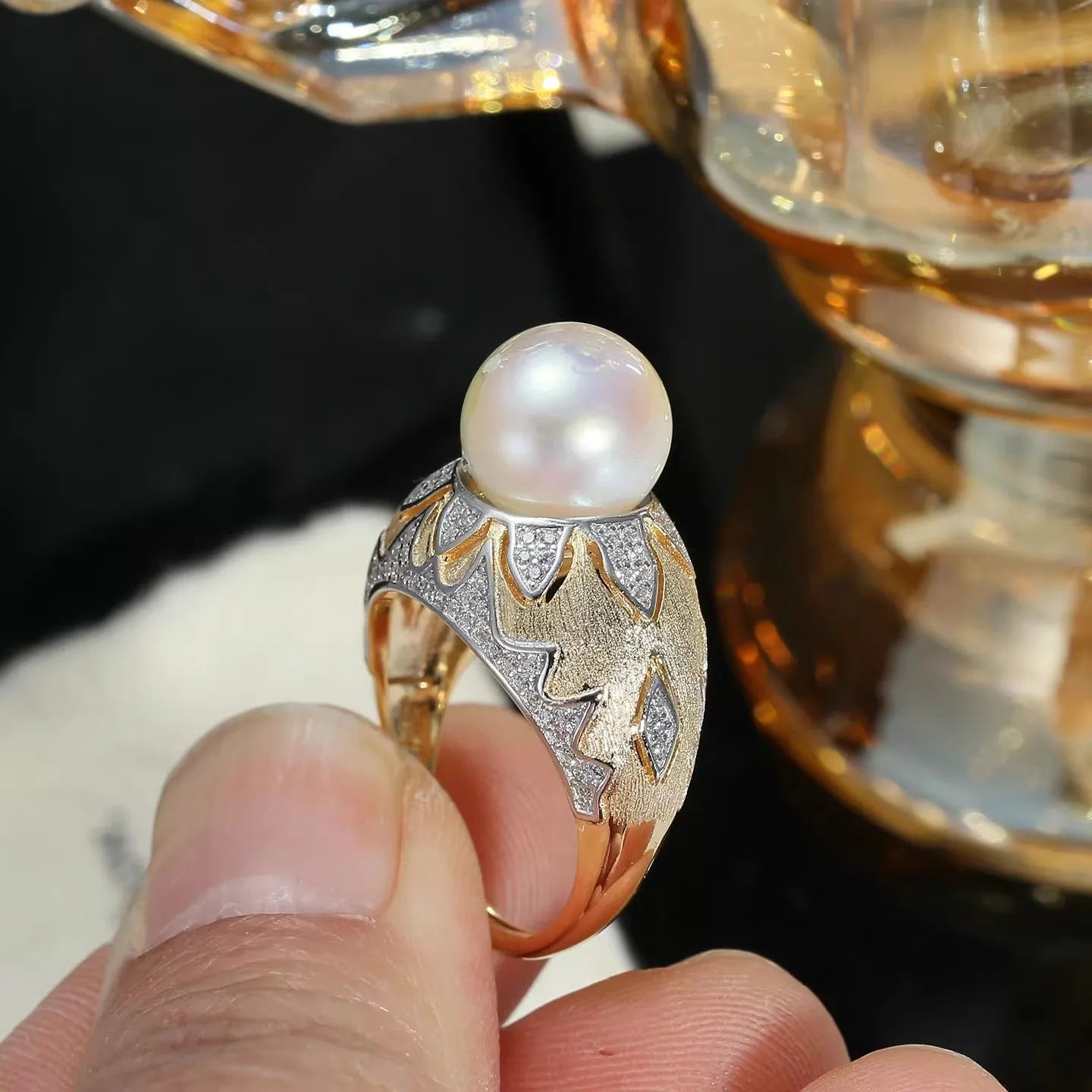 MeiBaPJ 10mm Natural Freshwater Pearl Ring DIY 925 Silver Mixed Color Ring Setting Fine Wedding Jewelry for Women
MeiBaPJ 10mm Natural Freshwater Pearl Ring DIY 925 Silver Mixed Color Ring Setting Fine Wedding Jewelry for Women
