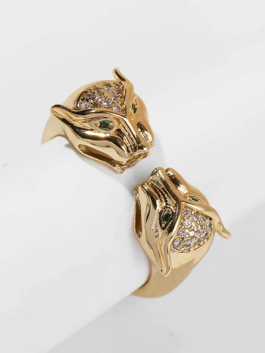 Cubic Zirconia Animal Head Cuff Ring For Adults
Cubic Zirconia Animal Head Cuff Ring For Adults