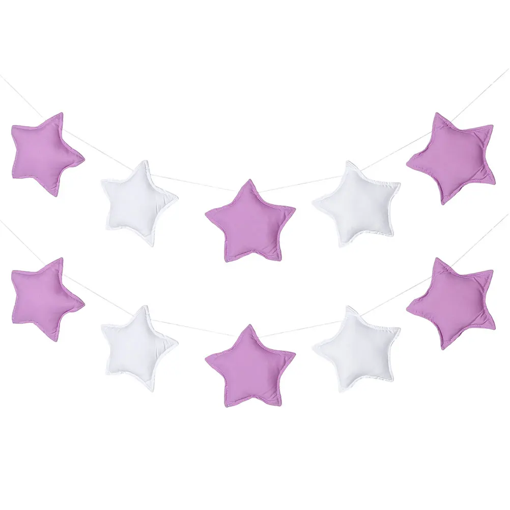 2pcs Fabric Star Garland Banners Hanging Nursery Decorations Wall Ceiling Bunting Garlands For Room Playroom Party Decor
2pcs Fabric Star Garland Banners Hanging Nursery Decorations Wall Ceiling Bunting Garlands For Room Playroom Party Decor