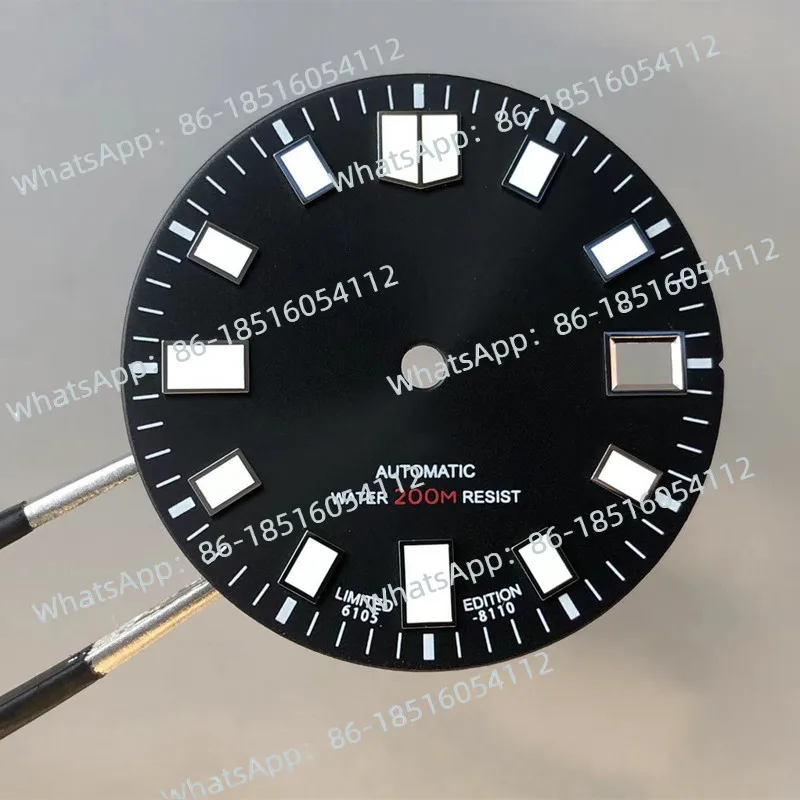 K16 NH35 movement NH35 modified dial black diving MM mechanical watch super green night light NH35 DIAL WITH S LOGO
K16 NH35 movement NH35 modified dial black diving MM mechanical watch super green night light NH35 DIAL WITH S LOGO