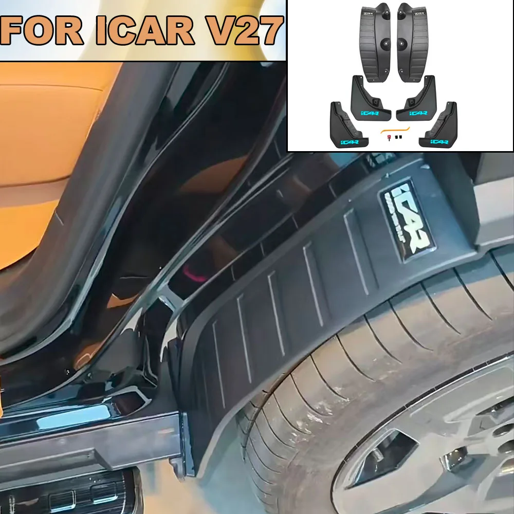 Front & Rear Splash Guards Widened Mud Flaps Door Inner Trim Shield For Chery ICAR V27 2026 2027
Front & Rear Splash Guards Widened Mud Flaps Door Inner Trim Shield For Chery ICAR V27 2026 2027