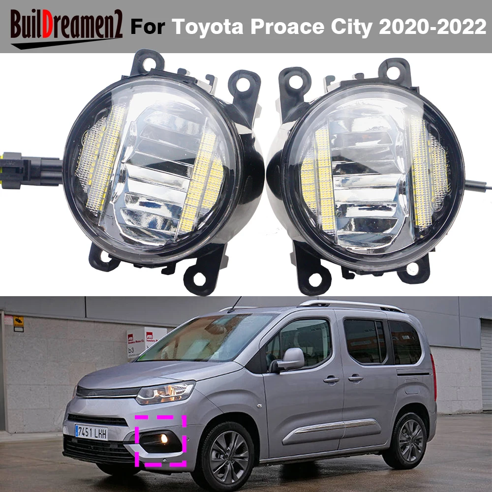 2 в 1 30 Вт H11 Автомобильная внешняя лампа заднего света для Toyota Proace City 2020 2021 2022, противотуманная дневная ходовая лампа в сборе, Стайлинг
2 в 1 30 Вт H11 Автомобильная внешняя лампа заднего света для Toyota Proace City 2020 2021 2022, противотуманная дневная ходовая лампа в сборе, Стайлинг