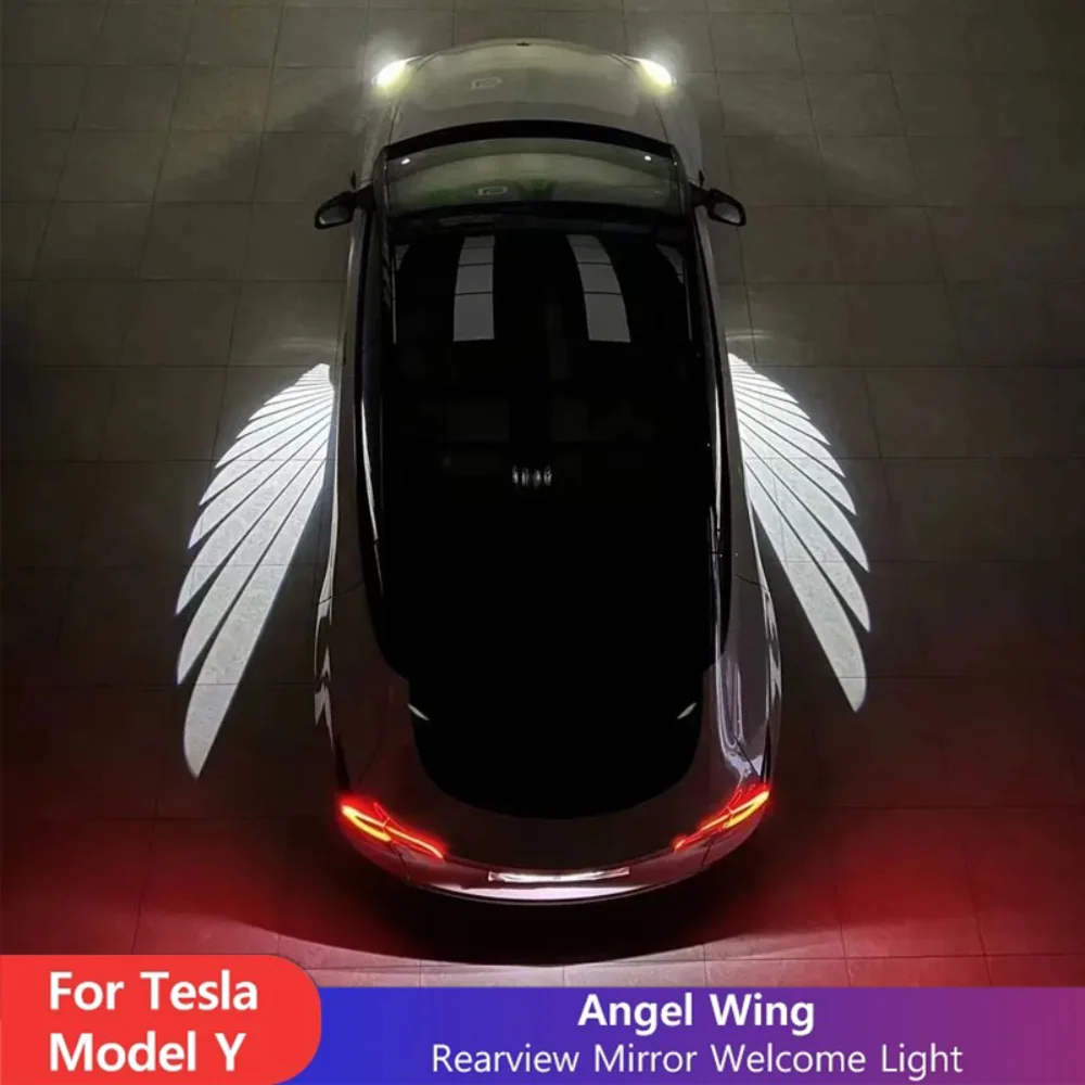 New Angel Wing Welcome Lights for Tesla Model Y 2021-2024 Model 3 Highland 2021-2025 Car Side Mirror Projection Ambient Lights
New Angel Wing Welcome Lights for Tesla Model Y 2021-2024 Model 3 Highland 2021-2025 Car Side Mirror Projection Ambient Lights