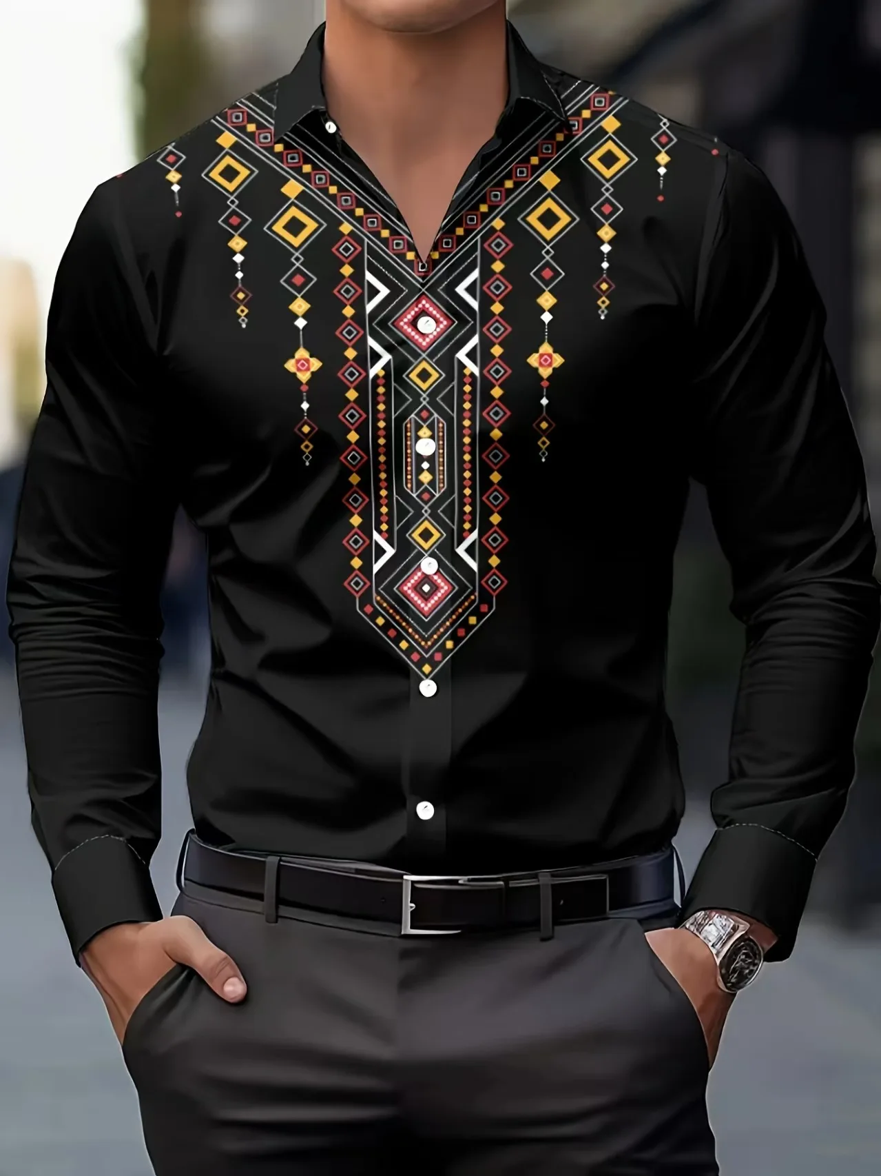 Men's Long Sleeve Linen Shirt Art 3D Striped Grid Print Fashion Button Comfortable Fabric Spring Summer
Men's Long Sleeve Linen Shirt Art 3D Striped Grid Print Fashion Button Comfortable Fabric Spring Summer