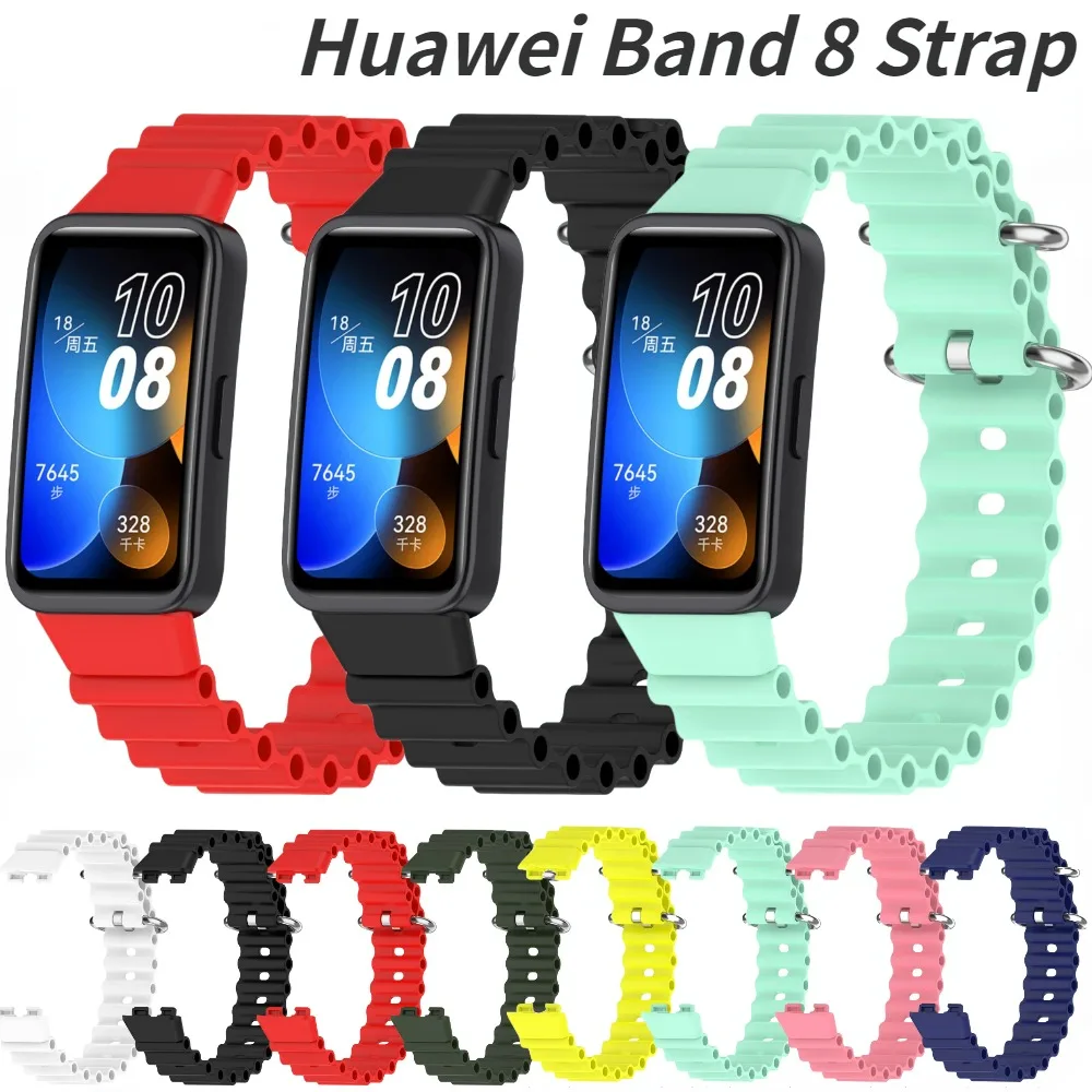 Ocean Silicone Band for Huawei Band 8 Strap Breathable replaceable wristband for Huawei Band 8 Bracelet Smart Watch Accessories
Ocean Silicone Band for Huawei Band 8 Strap Breathable replaceable wristband for Huawei Band 8 Bracelet Smart Watch Accessories