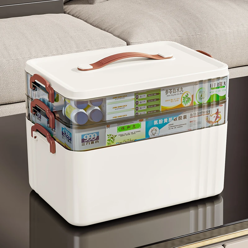 Portable First Aid Box Large Capacity Home Medicine Storage Box Medicine Organizer Boxes with Multi-layer Drug Storage Case
Portable First Aid Box Large Capacity Home Medicine Storage Box Medicine Organizer Boxes with Multi-layer Drug Storage Case