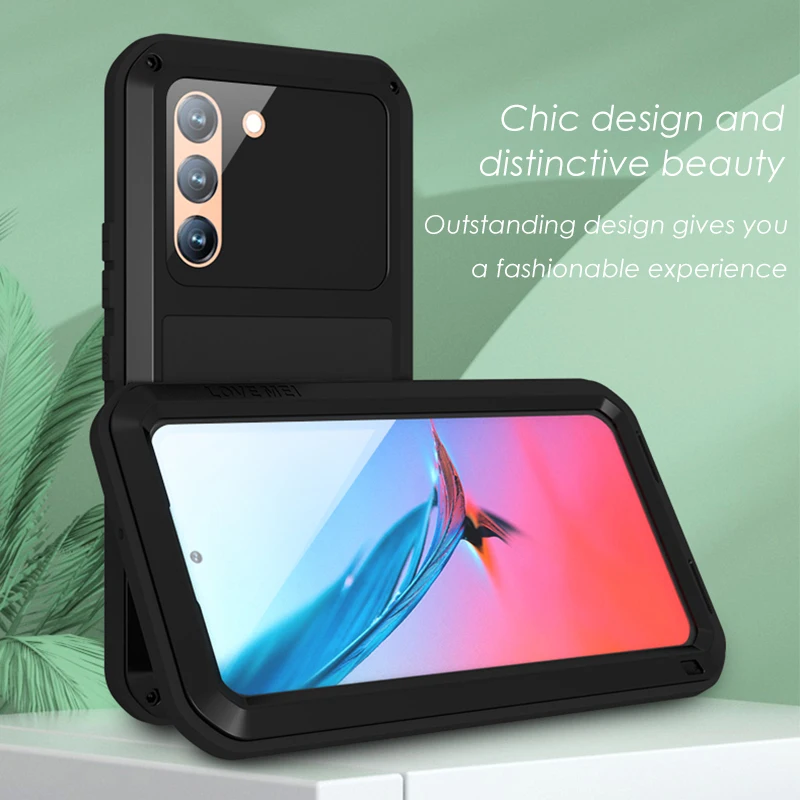 Shockproof Heavy Duty Metal Armor Case for Samsung Galaxy S24 S23 FE S22 S21 Plus HD Glass 360 ° Full Protective Cover Case
Shockproof Heavy Duty Metal Armor Case for Samsung Galaxy S24 S23 FE S22 S21 Plus HD Glass 360 ° Full Protective Cover Case