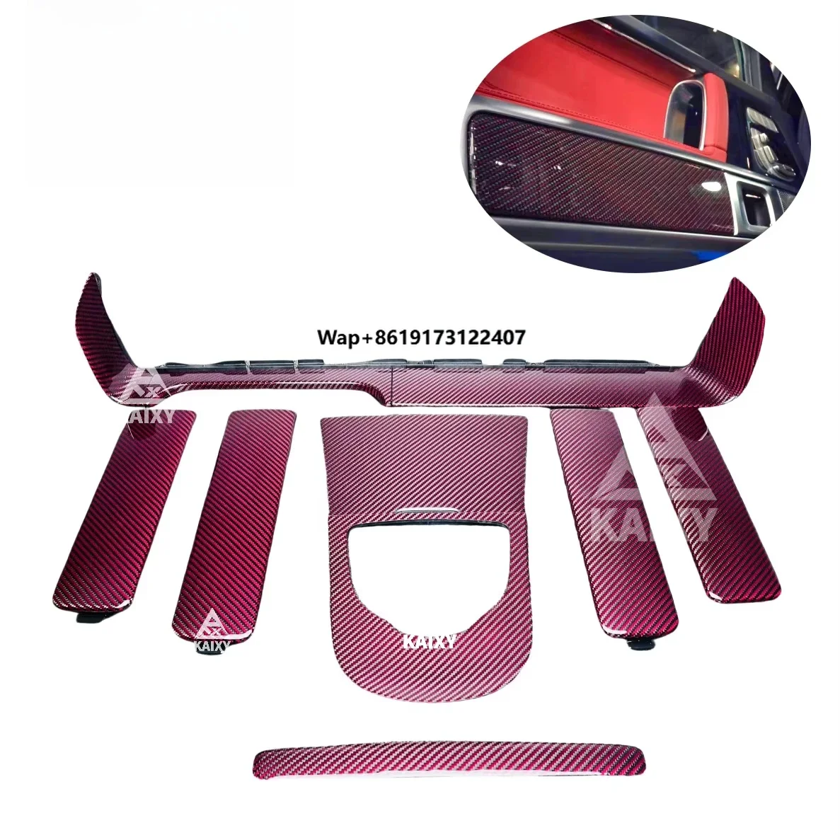 Hot Selling Carbon Fiber Interior Trim for G Class W464 G500 G550 G63 LHD Carbon Panel Kit
Hot Selling Carbon Fiber Interior Trim for G Class W464 G500 G550 G63 LHD Carbon Panel Kit