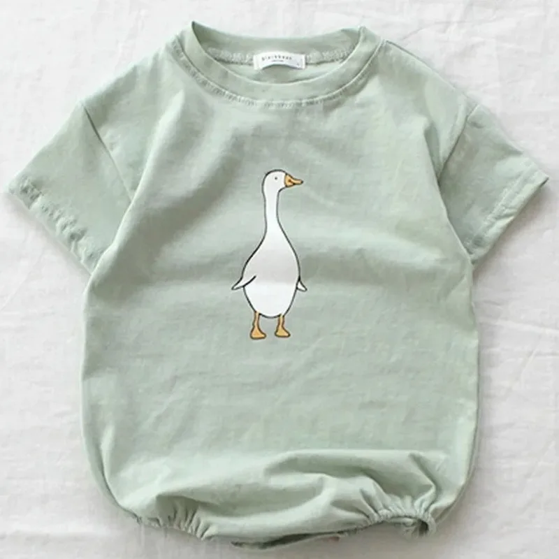 Cute Cartoon Print Baby Bodysuit Summer Boys Girls Round Collar Short Sleeve Soft Loose Jumpsuit Infant Toddler Clothes E1980-1
Cute Cartoon Print Baby Bodysuit Summer Boys Girls Round Collar Short Sleeve Soft Loose Jumpsuit Infant Toddler Clothes E1980-1