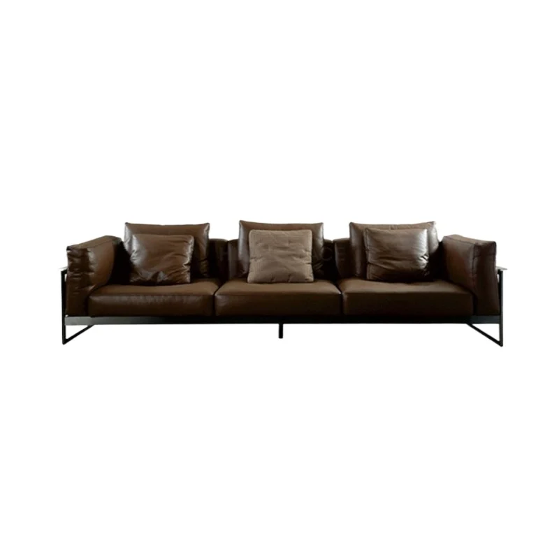 Leather sofa casual Nordic leather sofa small apartment three people simple light luxury
Leather sofa casual Nordic leather sofa small apartment three people simple light luxury