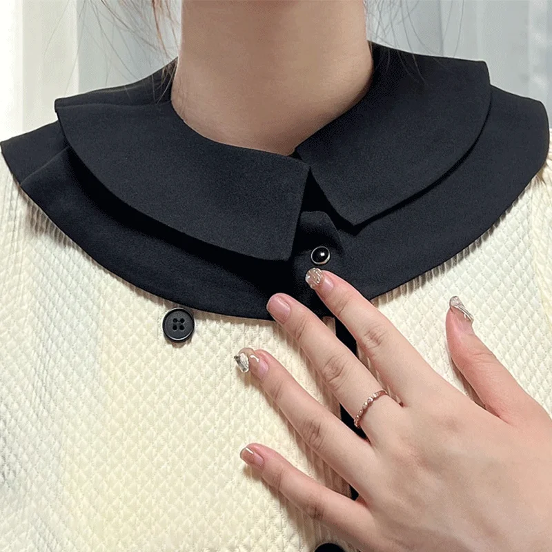 Fashion White Black Lace Fake Collar Blouse Vintage Detachable Shirt False Collar Lapel Blouse Top Women Clothes Accessories
Fashion White Black Lace Fake Collar Blouse Vintage Detachable Shirt False Collar Lapel Blouse Top Women Clothes Accessories