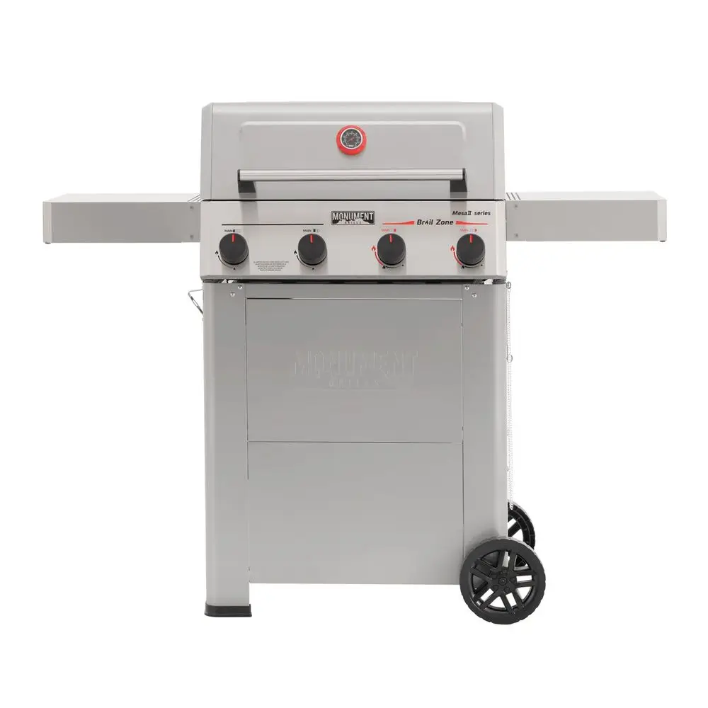 4 Burner Propane Gas Grill with Advanced Broil Zone, Stainless Steel Outdoor Mesa 2 Barbecue Grill, Foldable Side Shelves, 500F
4 Burner Propane Gas Grill with Advanced Broil Zone, Stainless Steel Outdoor Mesa 2 Barbecue Grill, Foldable Side Shelves, 500F