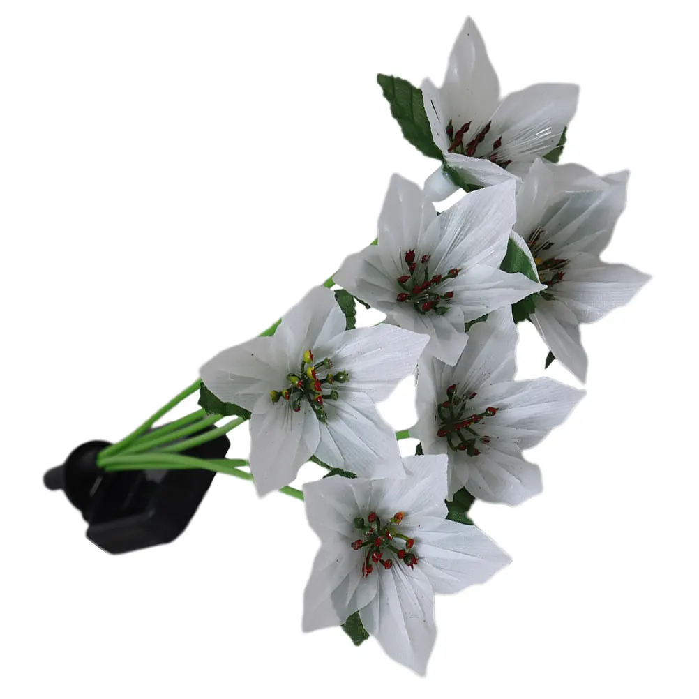 Solar Fiber Optic Lights White Flowers Lamps Outdoor Decorative Garden Stakes Yard Solar Powered Durable Practical Landscape
Solar Fiber Optic Lights White Flowers Lamps Outdoor Decorative Garden Stakes Yard Solar Powered Durable Practical Landscape