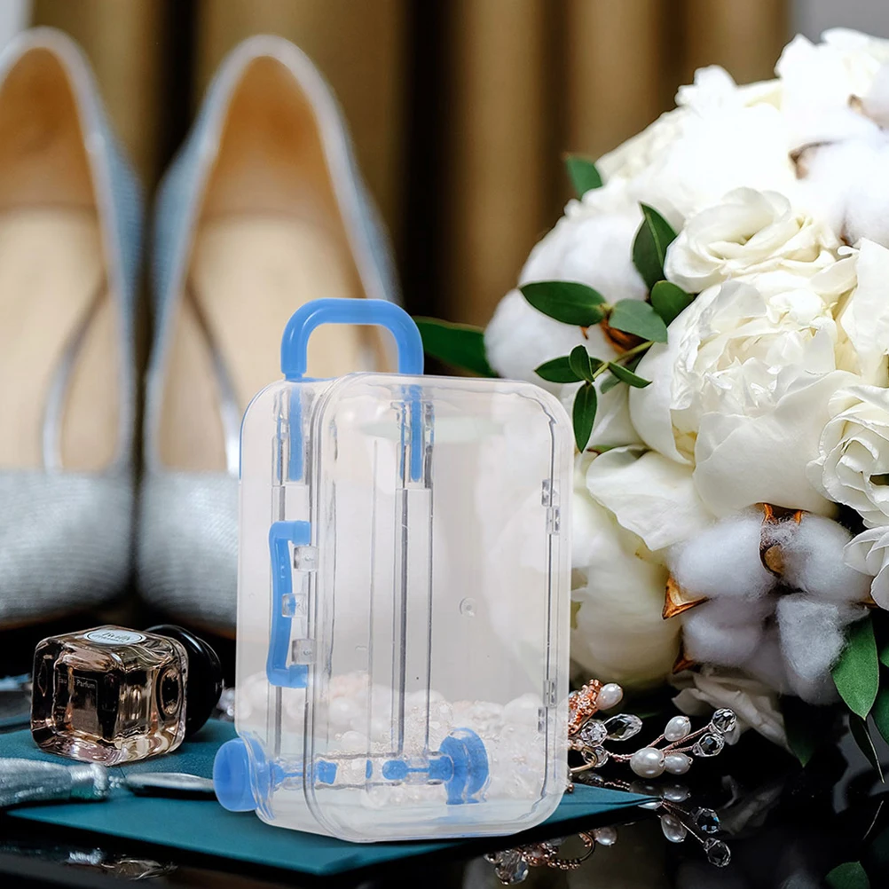 6 Pcs Mini Suitcase Gift Box Transparent Black Small Size Wedding Bridal Shower Travel Party Decorations Candy Favor Mini
6 Pcs Mini Suitcase Gift Box Transparent Black Small Size Wedding Bridal Shower Travel Party Decorations Candy Favor Mini