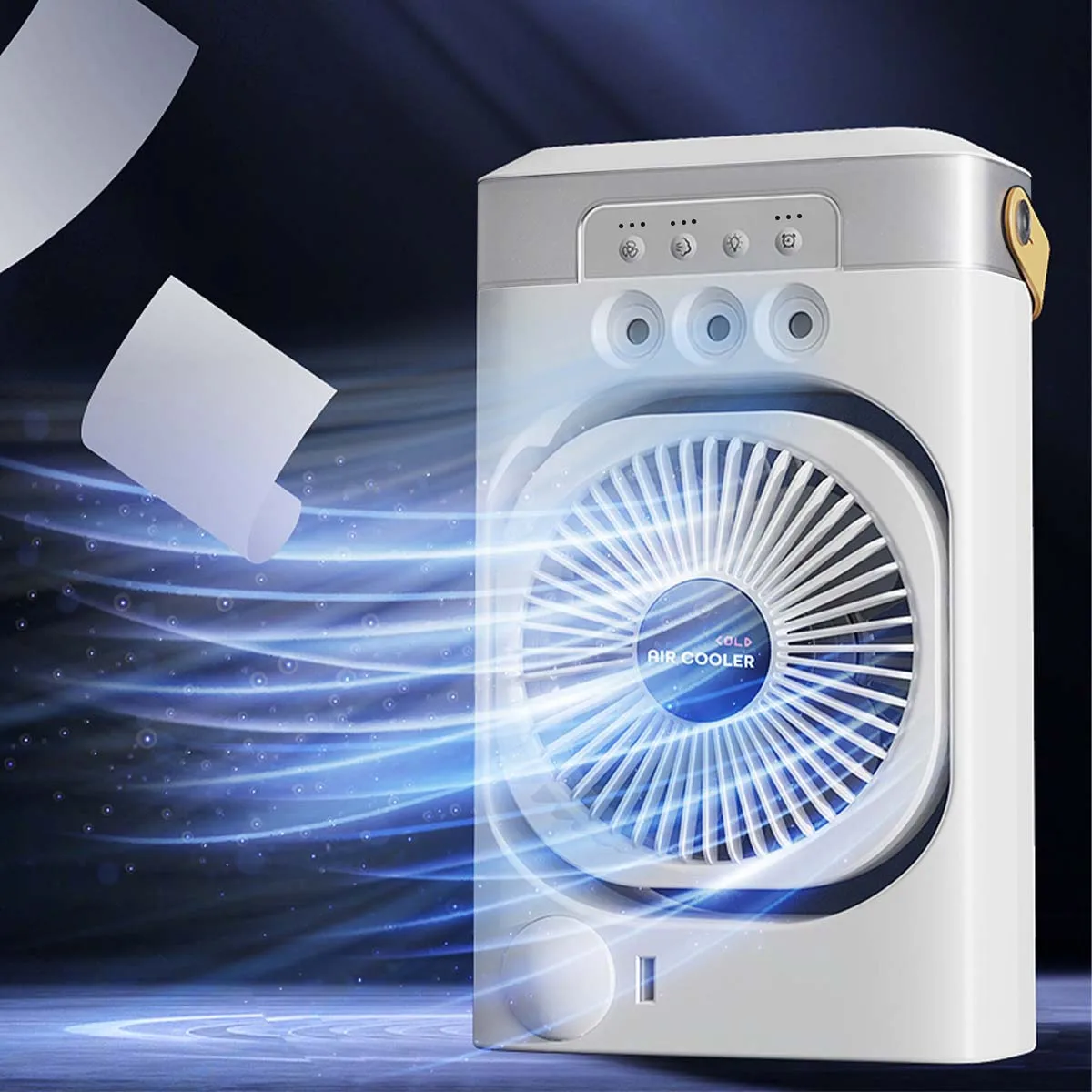 Летний охлаждающий вентилятор USB Электрический вентилятор Портативный увлажнитель воздуха Светодиодный ночник Вентилятор 3-в-1 Кондиционер Подходит для дома и офиса
Летний охлаждающий вентилятор USB Электрический вентилятор Портативный увлажнитель воздуха Светодиодный ночник Вентилятор 3-в-1 Кондиционер Подходит для дома и офиса