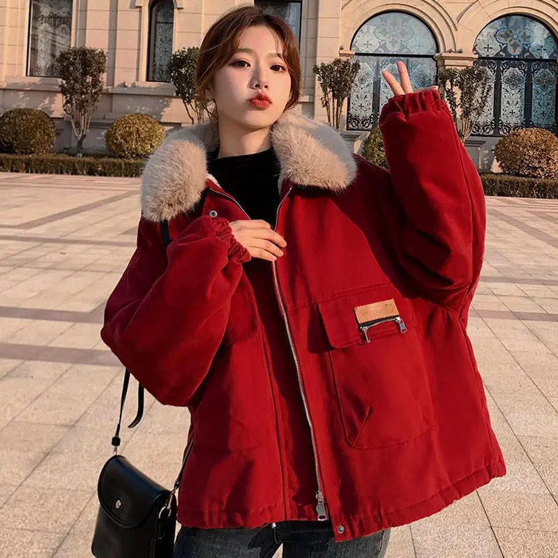 Parkas Reversible Womens Winter Plush Coated Fluff Lace-Up Lining Splice Reflective Ladies Quilted Outdoors Hemline Warm-Keeping
Parkas Reversible Womens Winter Plush Coated Fluff Lace-Up Lining Splice Reflective Ladies Quilted Outdoors Hemline Warm-Keeping