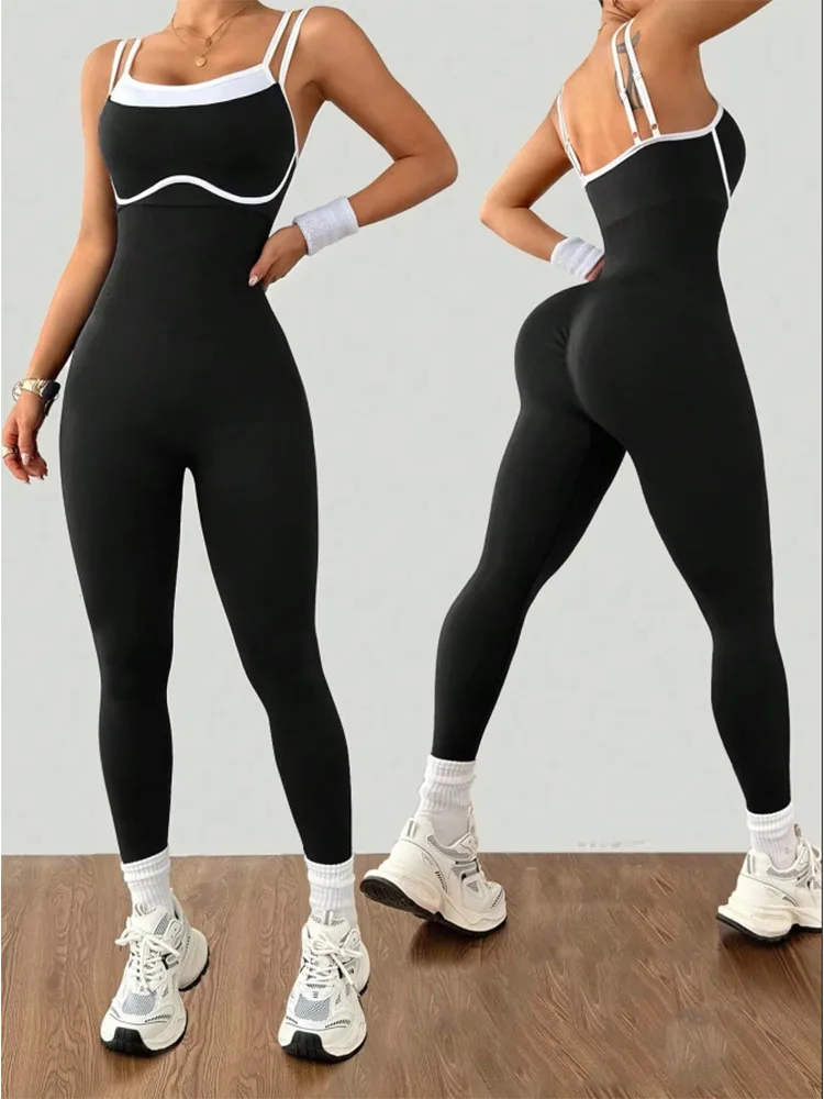 Women's Quick-Dry Fitness Yoga Bodysuit Tight Outdoor Sports One-Piece Comfortable Yoga Top for Active Wear
Women's Quick-Dry Fitness Yoga Bodysuit Tight Outdoor Sports One-Piece Comfortable Yoga Top for Active Wear