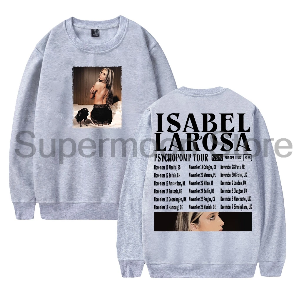 Isabel LaRosa Psychopomp Europe Tour 2025 Crewneck Long Sleeve Streetwear Men Women Pullover Sweatshirt
Isabel LaRosa Psychopomp Europe Tour 2025 Crewneck Long Sleeve Streetwear Men Women Pullover Sweatshirt