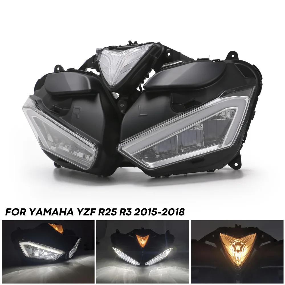 Подходит для Yamaha YZF-R25 R3 2013-2018 мотоциклетная фара, переднее освещение, автомобильные моды, автомобильные аксессуары
Подходит для Yamaha YZF-R25 R3 2013-2018 мотоциклетная фара, переднее освещение, автомобильные моды, автомобильные аксессуары
