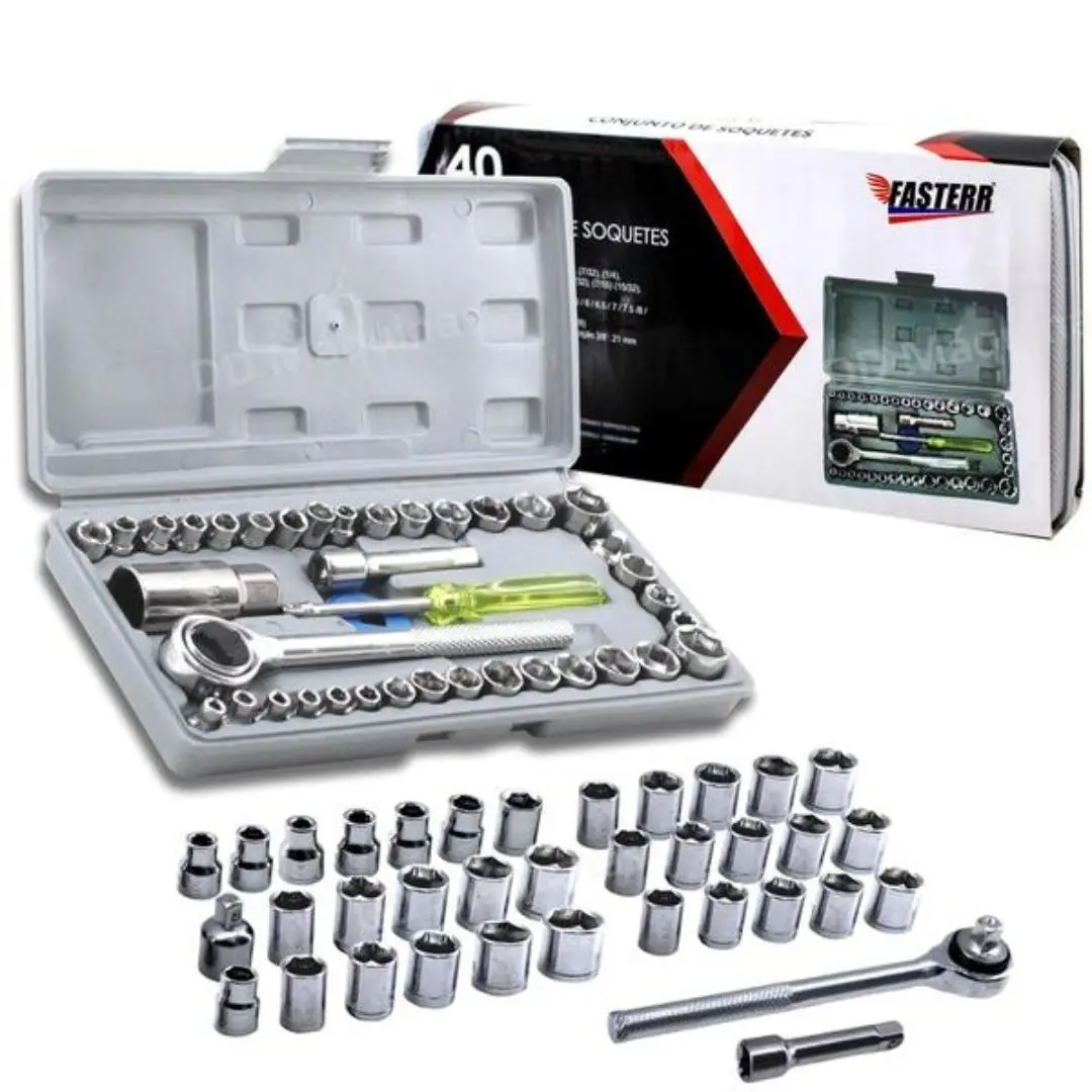 HILIXUN 40 piece set of automotive and motorcycle combination tools, socket set, toolbox, wrench, socket set, toolbox
HILIXUN 40 piece set of automotive and motorcycle combination tools, socket set, toolbox, wrench, socket set, toolbox