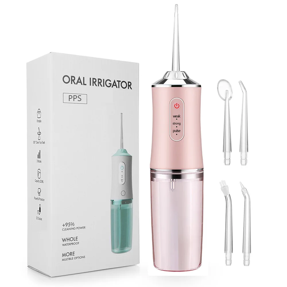 Rechargeable Oral Care Irrigator Professional Dental Waterproof Water Flosser 3-Speed Water Spray Dental Floss Cleaning Device
Rechargeable Oral Care Irrigator Professional Dental Waterproof Water Flosser 3-Speed Water Spray Dental Floss Cleaning Device
