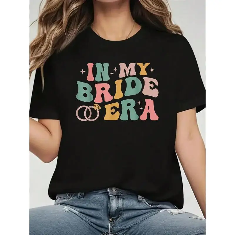 In My Bride Era T-shirt Retro Groovy Bachelorette Party Shirt Bridal Shower Gift Crewneck Tee for Women Short Sleeve Wedding Top
In My Bride Era T-shirt Retro Groovy Bachelorette Party Shirt Bridal Shower Gift Crewneck Tee for Women Short Sleeve Wedding Top