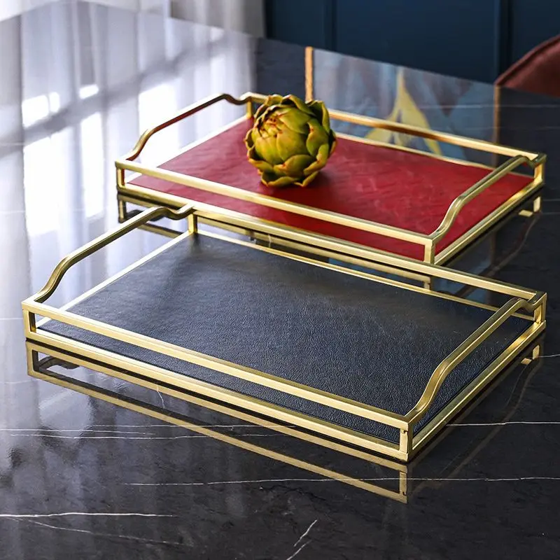 Nordic leather tray ornaments American family living room tea tray storage tray ornaments fruit plate kitchen dishes candy box
Nordic leather tray ornaments American family living room tea tray storage tray ornaments fruit plate kitchen dishes candy box