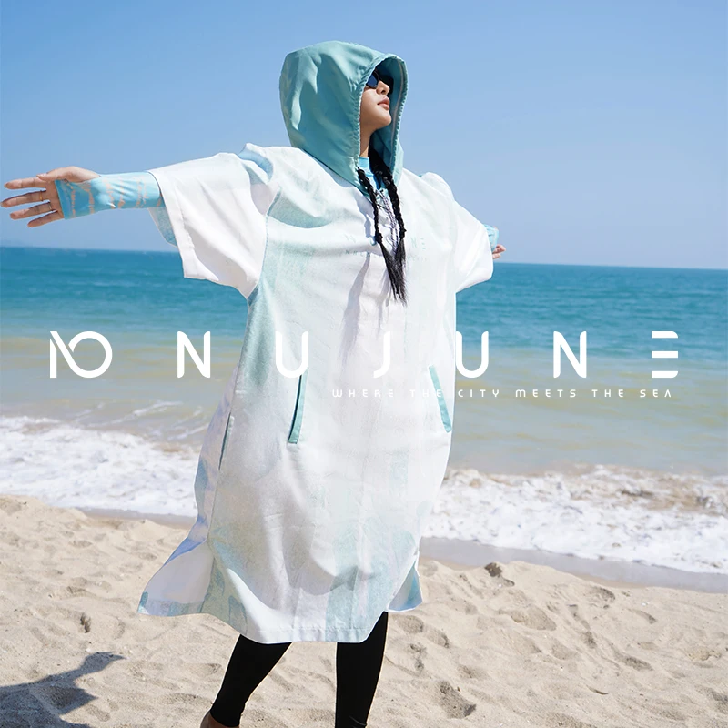 Nu-June Hooded Surf Poncho Swimming Changing Bathrobe Women Beach Quick Dry Cape Adult Absorbent Surfing Free Size Robe
Nu-June Hooded Surf Poncho Swimming Changing Bathrobe Women Beach Quick Dry Cape Adult Absorbent Surfing Free Size Robe