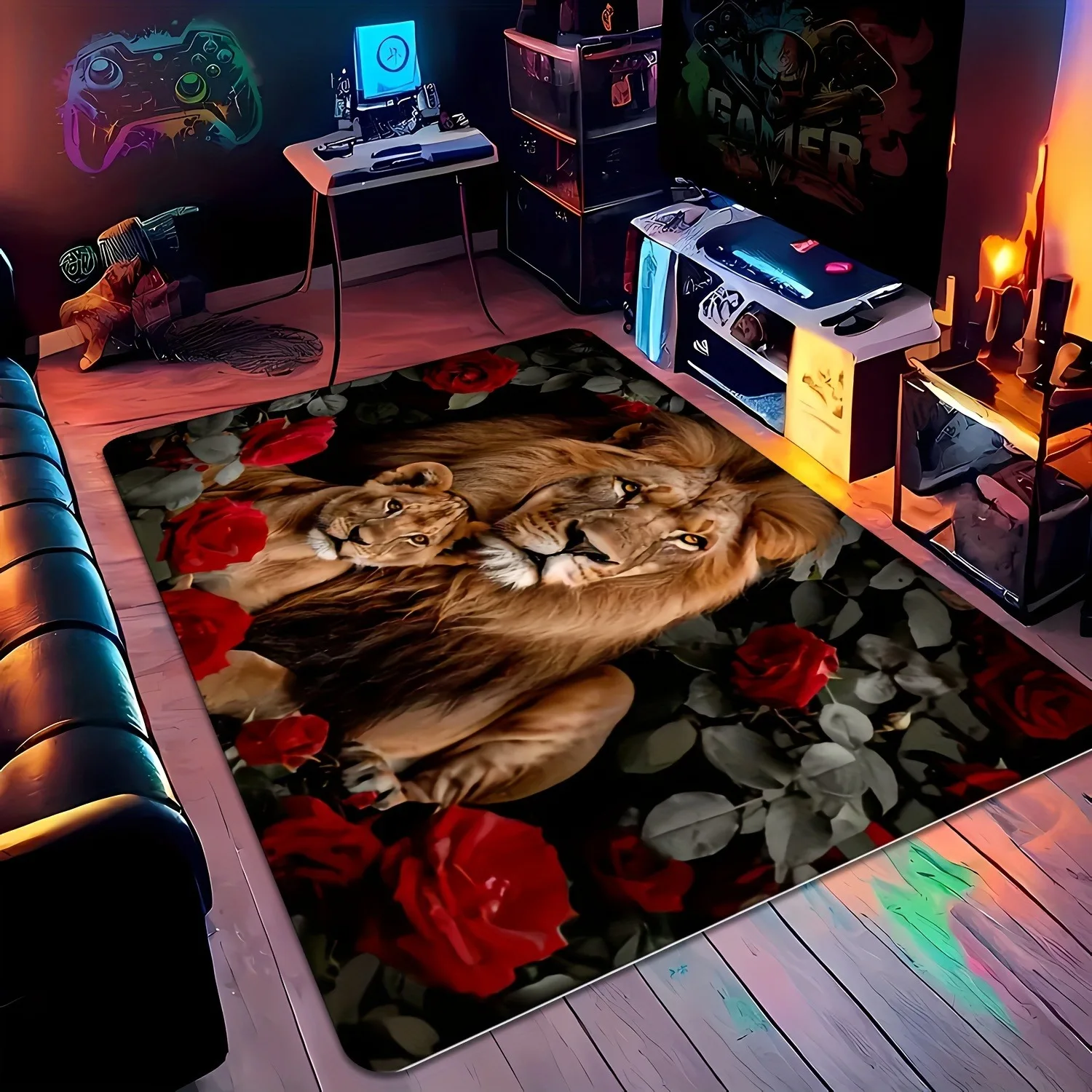1PC Lion Pattern Kitchen Rugs Non-Slip Home Door Mats Pop design Bathroom Rugs Bath Mat Carpet for Home Sink Laundry Decor
1PC Lion Pattern Kitchen Rugs Non-Slip Home Door Mats Pop design Bathroom Rugs Bath Mat Carpet for Home Sink Laundry Decor