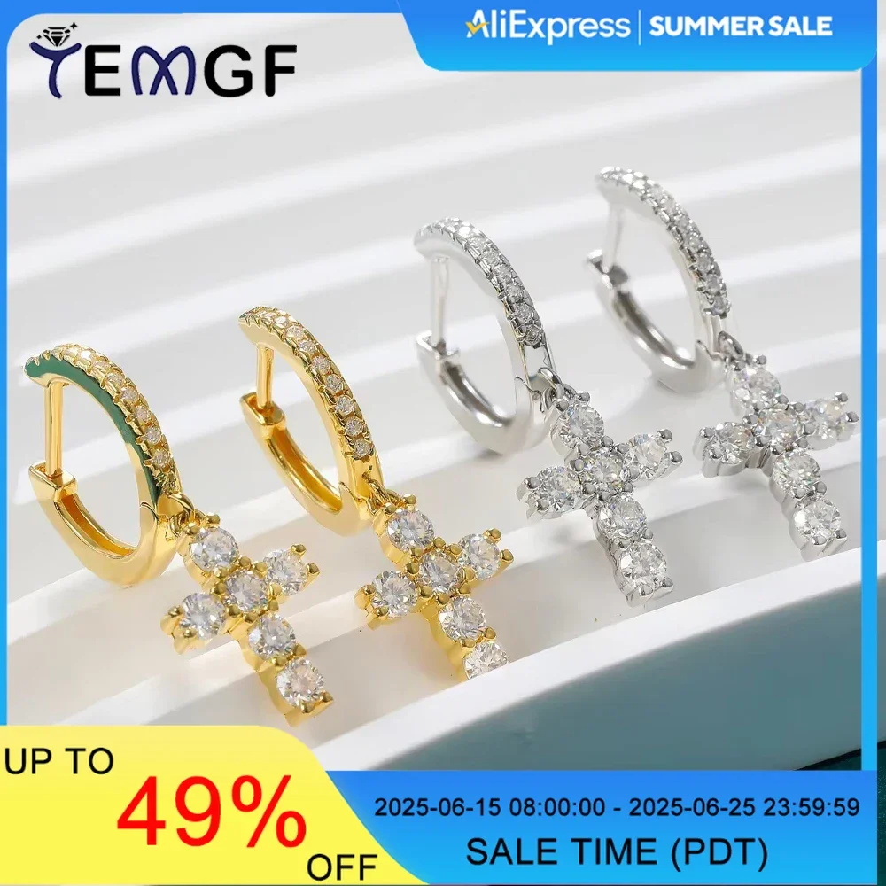 TEMGF 1 пара серебряных шпилек S925 с подвеской из муассанита, ювелирные изделия, модный стиль для женщин
TEMGF 1 пара серебряных шпилек S925 с подвеской из муассанита, ювелирные изделия, модный стиль для женщин