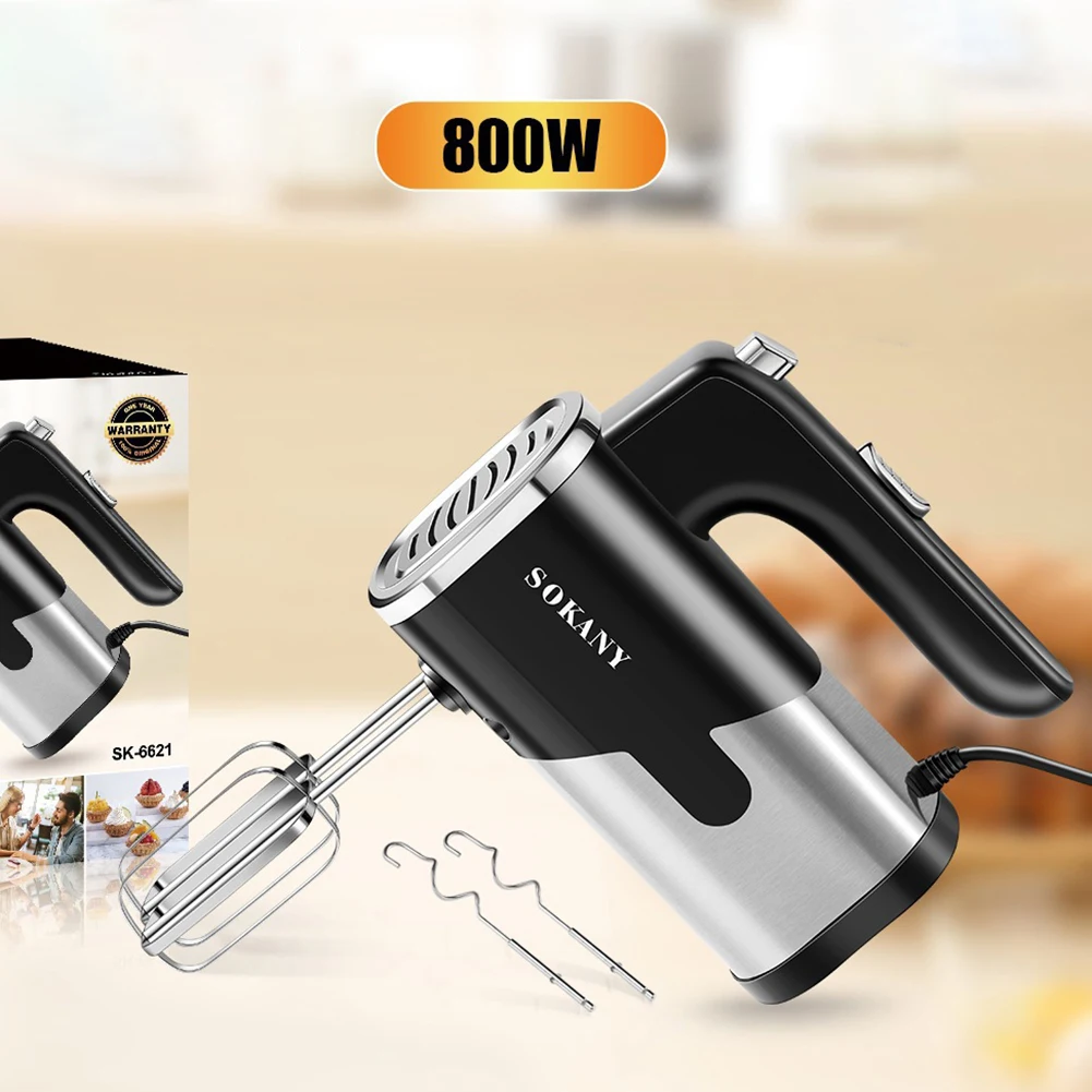 Cake Cream Whipper 800W Automatic Handheld Blenders Multifunctional Stainless Steel Household Baking Tool
Cake Cream Whipper 800W Automatic Handheld Blenders Multifunctional Stainless Steel Household Baking Tool
