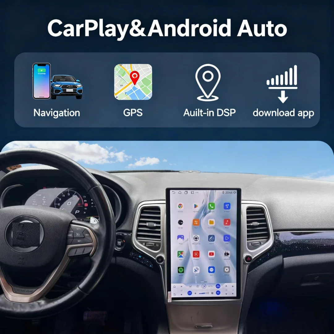 14.5inch Screen For Jeep Grand Cherokee 2014 - 2020 CarPlay Android 13.0 8+128GB Car Stereo Multimedia Video Player Navi GPS DSP
14.5inch Screen For Jeep Grand Cherokee 2014 - 2020 CarPlay Android 13.0 8+128GB Car Stereo Multimedia Video Player Navi GPS DSP