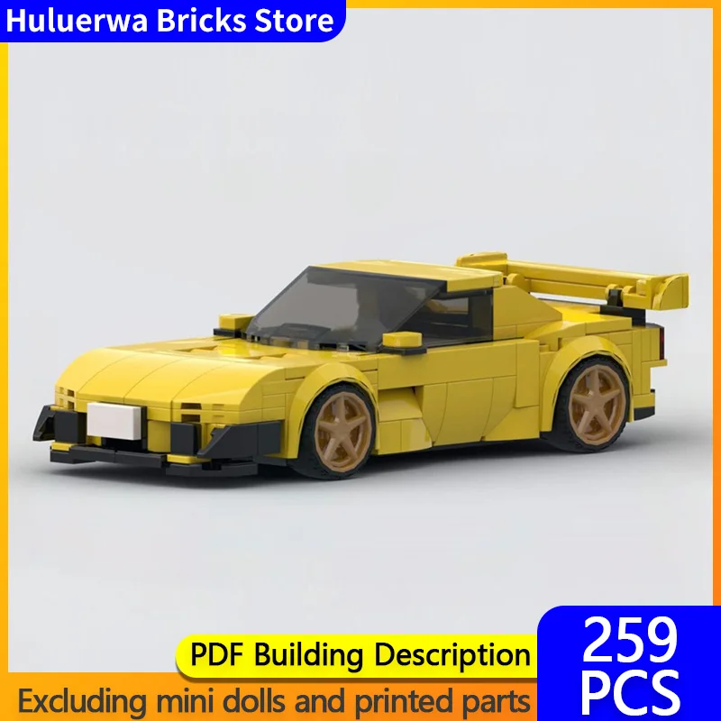 Модель городской автомобиль MOC, строительные кирпичи RX-7 Type R, двигатель, спортивный автомобиль, модульная технология, детские праздничные подарки, сборка игрушек, костюм
Модель городской автомобиль MOC, строительные кирпичи RX-7 Type R, двигатель, спортивный автомобиль, модульная технология, детские праздничные подарки, сборка игрушек, костюм