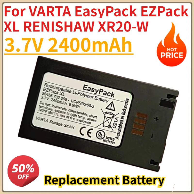 High Quality New 3.7V 2400mAh Replacement Battery for VARTA EasyPack EZPack XL RENISHAW XR20-W
High Quality New 3.7V 2400mAh Replacement Battery for VARTA EasyPack EZPack XL RENISHAW XR20-W