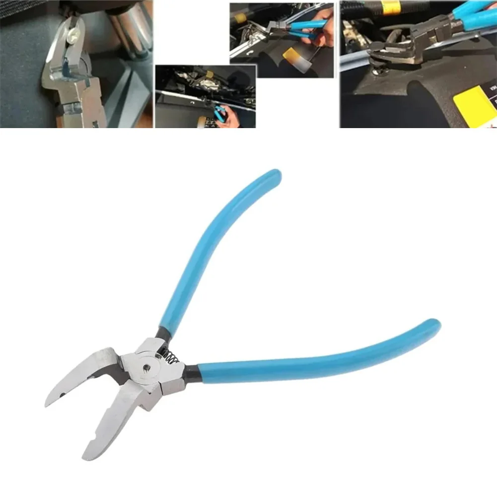 Инструмент для снятия автомобильных клипс: диагональные плоскогубцы для снятия заклепок, крепежных элементов, пряжек, обшивки, панелей. Разработан для эффективного использования в автомобилестроении.
Инструмент для снятия автомобильных клипс: диагональные плоскогубцы для снятия заклепок, крепежных элементов, пряжек, обшивки, панелей. Разработан для эффективного использования в автомобилестроении.